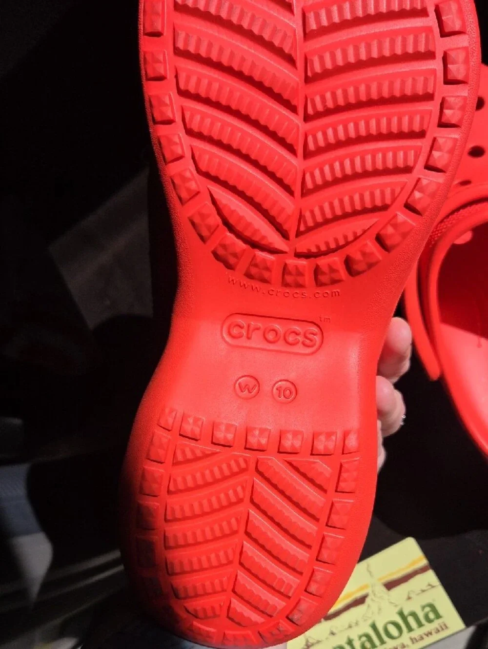 CROCS Platform Bae Clog in Red